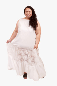 M 18: Gorjis Arlo Petticoat - White Cotton