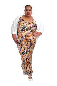 Tcd The Carpenters Daughter: TCD Long Bias Slip Dress - Golden Breeze