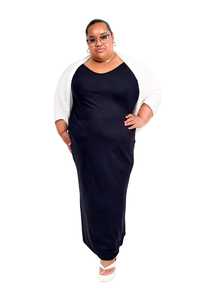 TCD Long Bias Slip Dress - Navy Linen Viscose Blend