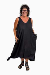 TCD Long Athena Dress - Black