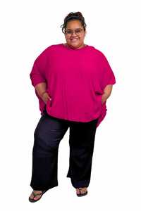 Tcd The Carpenters Daughter: TCD - Woven Tee  Top - Cerise Pink