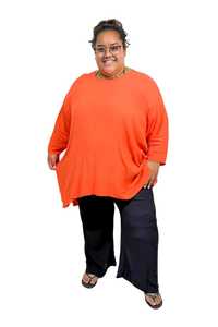 Tcd The Carpenters Daughter: TCD - Woven Tee  Top - Melon orange