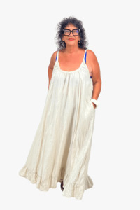 Linen: TCD Maxi Baby Doll Dress - Natural