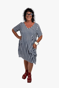 TCD Tranquil Dress - Navy Stripe