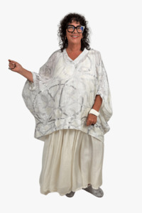 Everything Full Price: TCD Mod Top - Silver ring and spots