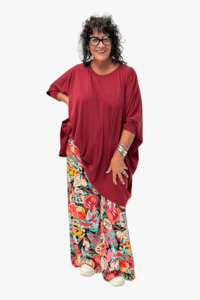 TCD Habitat Top - Berry Red Merino