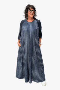 TCD Gin Dress - Denim Stripe