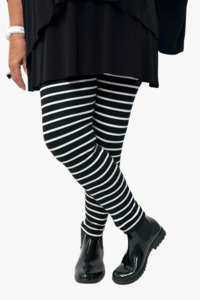 Tcd The Carpenters Daughter: TCD Leggings - Rayah Stripe Black & Cream