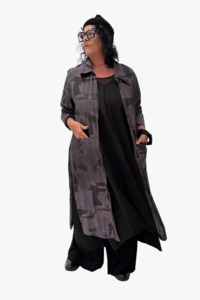 Tcd The Carpenters Daughter: TCD Cleo Summer Coat Split - Aubergine