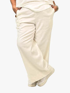 Tcd The Carpenters Daughter: TCD Sadie Pants - Cream Linen