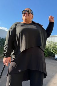TCD Lockdown Crop - Black Merino