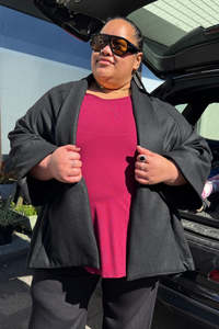 Tcd The Carpenters Daughter: TCD Frankie Jacket - Black Wool