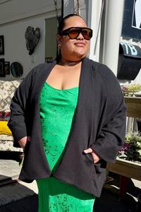 Tcd The Carpenters Daughter: TCD Frankie Jacket - Black Linen