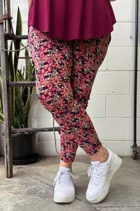 Tcd The Carpenters Daughter: TCD Leggings - Berry Bloom