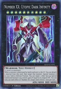 2020 Mega Tins Tcg Collector Nz: Number XX: Utopic Dark Infinity [MP20-EN094] Super Rare
