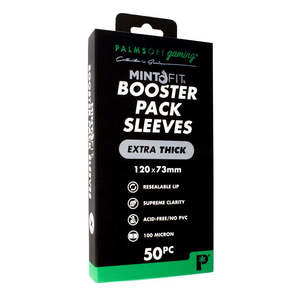 Palms Off - Mint-Fit Booster Pack Sleeves EXTRA THICK (50PC)