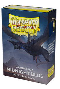 Card Sleeves Yu Gi Oh Sized: Dragonshield Sleeves - Matte Midnight Blue