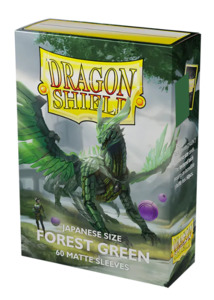 Card Sleeves Yu Gi Oh Sized: Dragonshield Sleeves - Matte Forest Green