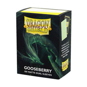 Card Sleeves Standard Sized Tcg Collector Nz: Dragonshield Sleeves - Dual Gooseberry Matte (Standard Size 100 Pack)