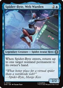 Mtg Singles Instock: Spider-Byte, Web Warden (SPM-044) - Marvel's Spider-Man