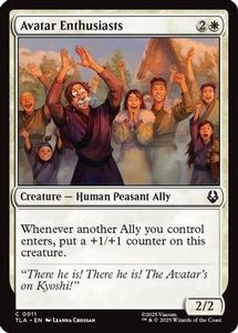 Mtg Singles Instock: Avatar Enthusiasts (TLA-011) - Avatar: The Last Airbender Foil