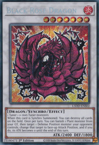 Yu Gi Oh Singles Tcg Collector Nz: Black Rose Dragon (L5DD-ENS02) [L5DD-ENS02] Secret Rare