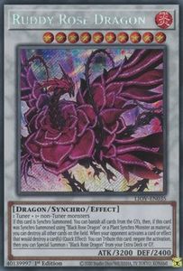 Lightning Overdrive Tcg Collector Nz: Ruddy Rose Dragon [LIOV-EN035] Secret Rare