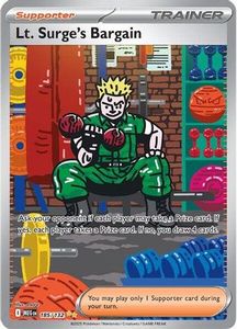 Pokemon Singles Tcg Collector Nz: Lt. Surge's Bargain 185/132 [ME01 Mega Evolution] (Holofoil)