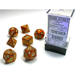 Dice Tcg Collector Nz: Chessex - Polyhedral 7-Die Set - Glitter