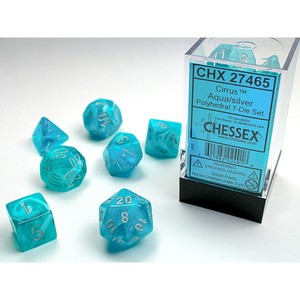 Dice Tcg Collector Nz: Chessex - Polyhedral 7-Die Set - Cirrus