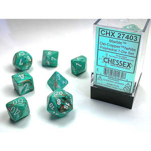 Dice Tcg Collector Nz: Chessex - Polyhedral 7-Die Set - Marble