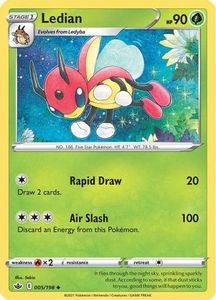 Pokemon Tcg Sword Shield Chilling Reign Tcg Collector Nz: Ledian (005/198) [Sword & Shield: Chilling Reign]