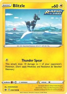 Pokemon Tcg Sword Shield Chilling Reign Tcg Collector Nz: Blitzle (050/198) [Sword & Shield: Chilling Reign]