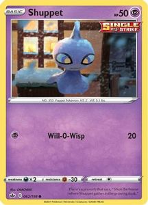 Pokemon Tcg Sword Shield Chilling Reign Tcg Collector Nz: Shuppet (062/198) [Sword & Shield: Chilling Reign]