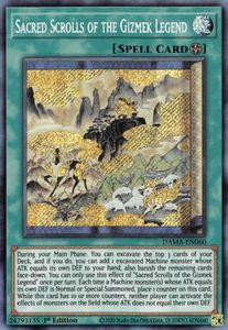 Dawn Of Majesty Tcg Collector Nz: Sacred Scrolls of the Gizmek Legend [DAMA-EN060] Secret Rare