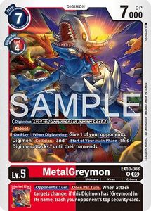 MetalGreymon (EX10-008) [Sinister Order] Foil