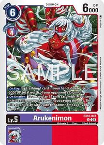 Digimon Singles Tcg Collector Nz: Arukenimon (EX10-047) [Sinister Order]