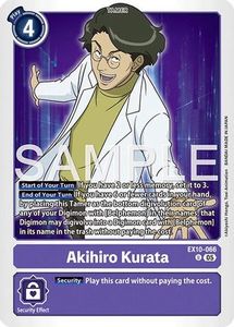 Digimon Singles Tcg Collector Nz: Akihiro Kurata (EX10-066) [Sinister Order]