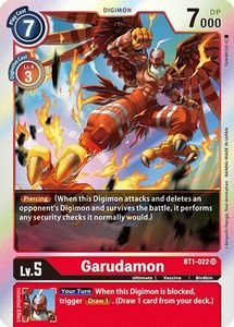 Bt1 Special Release Booster Tcg Collector Nz: Garudamon [BT1-022] [Release Special Booster Ver.1.0]