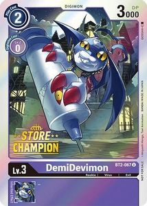 Bt1 Special Release Booster Tcg Collector Nz: DemiDevimon [BT2-067] (Store Champion) [Release Special Booster Promos]