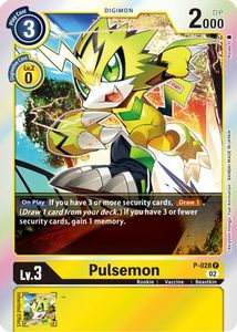 Digimon Promotional Cards Tcg Collector Nz: Pulsemon [P-028] (Resurgence Booster Reprint) [Promotional Cards]