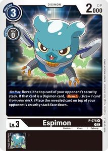 Digimon Promotional Cards Tcg Collector Nz: Espimon [P-078] (Versus Royal Knight Booster Pre-Release Pack) [Promotional Cards]