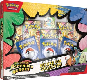 Pokemon TCG: Mega Evolution: Ascended Heroes First Partners Deluxe Pin Collectio&hellip;