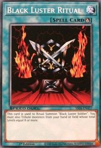 Speed Duel Starter Decks Match Of The Millennium Tcg Collector Nz: Black Luster Ritual [SS04-ENA17] Common
