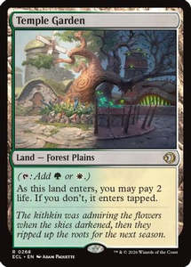 Mtg Singles Instock: Temple Garden (ECL-268) - Lorwyn Eclipsed