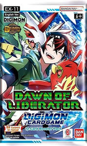 Digimon Trading Card Game Tcg Collector Nz: Digimon Card Game - Dawn of Liberator Booster Pack (EX11) *Sealed*
