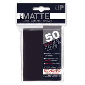 Card Sleeves Standard Sized Tcg Collector Nz: Ultra Pro - Matte Sleeves - Black (50 pc) (Standard Sized)