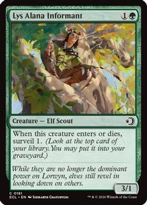 Mtg Singles Instock: Lys Alana Informant (ECL-181) - Lorwyn Eclipsed