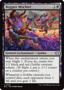 Mtg Singles Instock: Boggart Mischief (ECL-092) - Lorwyn Eclipsed