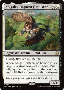 Mtg Singles Instock: Abigale, Eloquent First-Year (ECL-204) - Lorwyn Eclipsed Foil